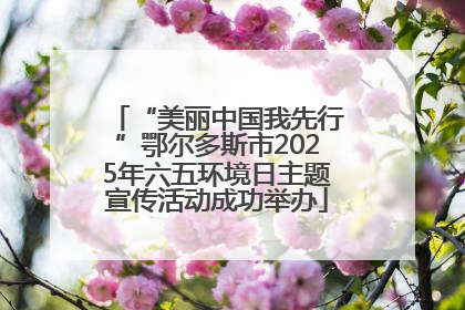 “美丽中国我先行”鄂尔多斯市2025年六五环境日主题宣传活动成功举办